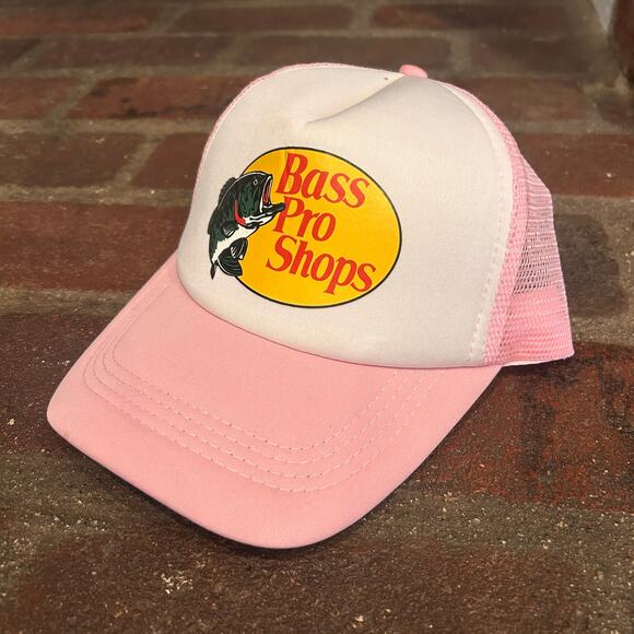 Bass Pro Shops Pink Snap Back Cap One Size - Picture 1 of 2